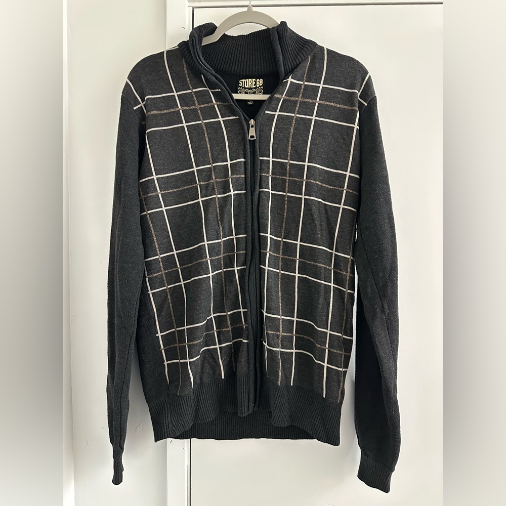 VTG Store 68 Full Zip  Sweater Mock Neck Mens L
